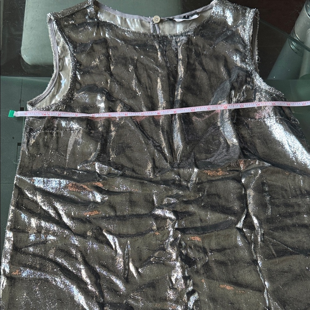 Versace Collection Shimmering Silver Sleeveless B… - image 11